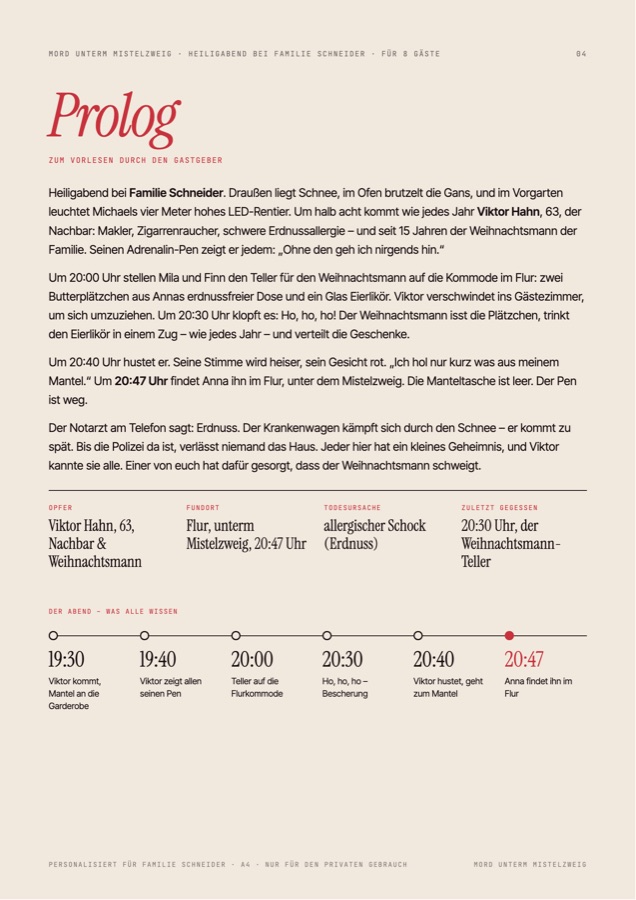 Beispielseite Weihnachten prologue